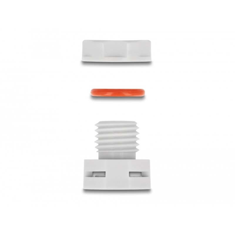 DeLOCK Ventilation Plug M6 grey 2 pcs