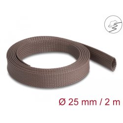 DeLOCK Gaine tissée résistant au rongeurs, étirable, 2 m x 25 mm, marron