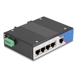 DeLOCK 80162 commutateur réseau Gigabit Ethernet (10/100/1000) DIN rail Noir