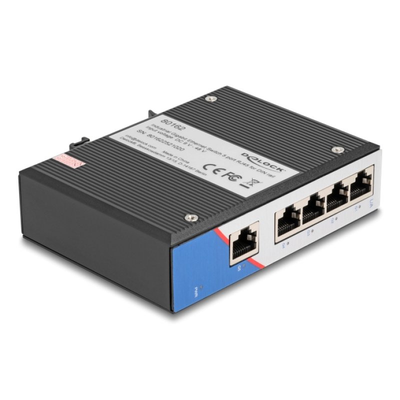 Industrie Gigabit Ethernet Switch 5 Port RJ45 für Hutschiene