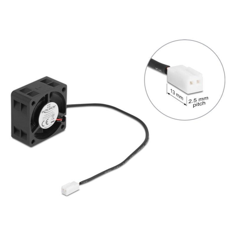 DeLOCK 67287 système de refroidissement d’ordinateur Boitier PC Ventilateur 4 cm Noir 1 pièce(s)