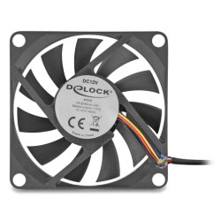 DeLOCK 67315 computer cooling system Computer case Fan 7 cm Black 1 pc(s)