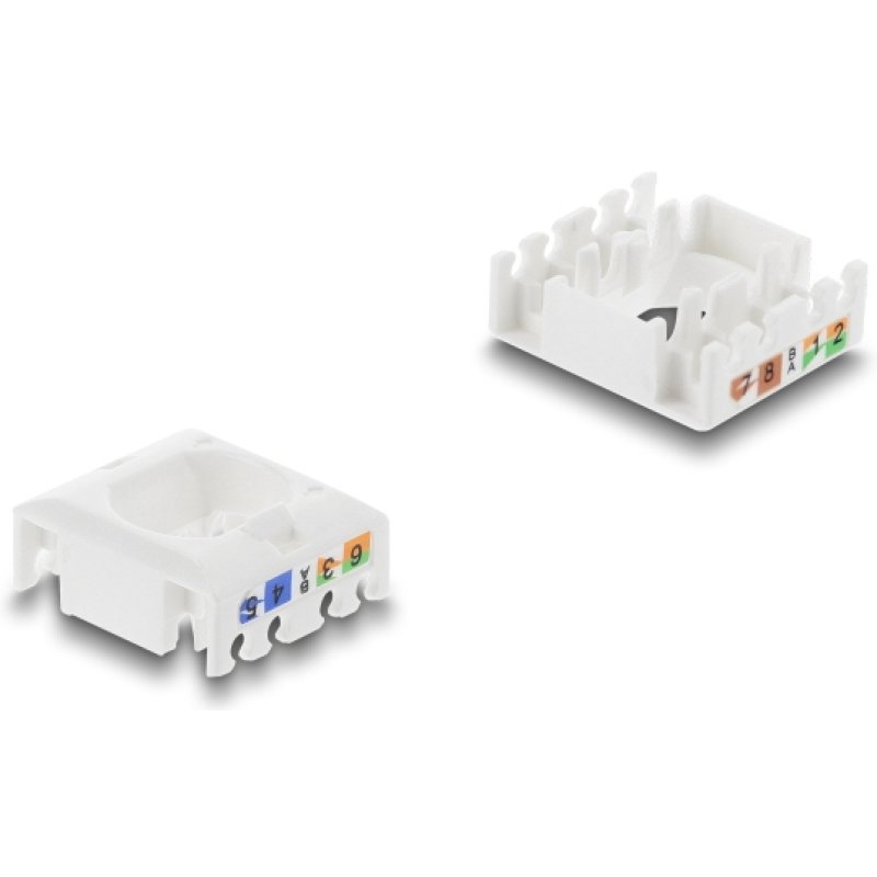 DeLOCK Keystone Module RJ45 jack to LSA Cat.6 UTP with locking clip and cable tie-free