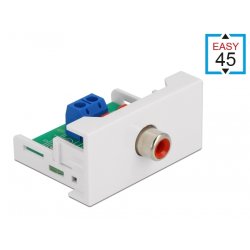 DeLOCK Easy 45 Module RCA female port 22.5 x 45 mm