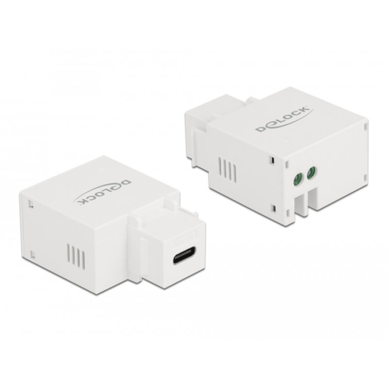 Keystone Modul mit USB Type-C™ Ladebuchse 2,1 A weiß