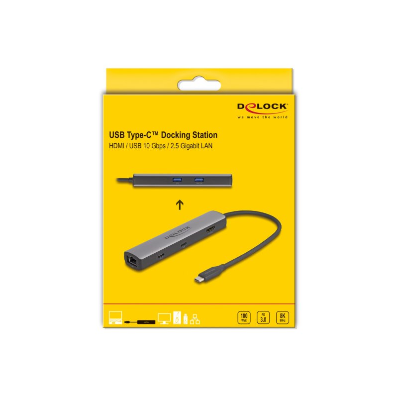 USB 40 Gbps USB Type-C™ Dockingstation 8K - HDMI / USB 10 Gbps / 2,5 Gigabit LAN / PD 3.0 100 W