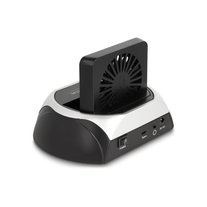 USB 10 Gbps Dockingstation für 2.5? / 3.5? SATA HDD / SSD oder M.2 NVMe PCIe oder SATA SSD mit Lüfter