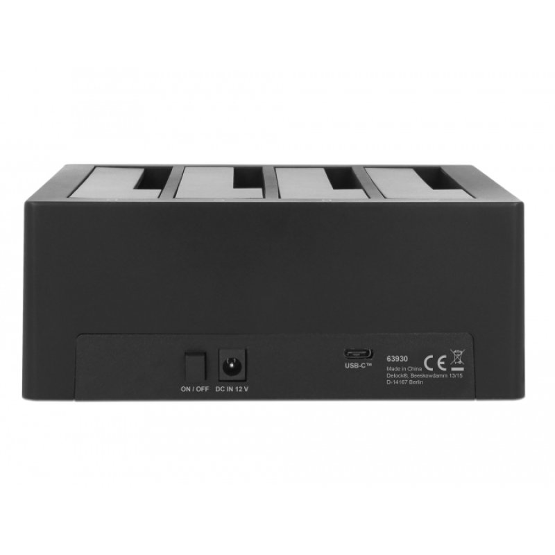 DeLOCK 63930 Station d'accueil de disques de stockage USB 3.2 Gen 1 (3.1 Gen 1) Type-B Noir