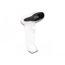 DeLOCK Scanner de code-barres 1D et 2D pour 2,4 GHz, Bluetooth ou USB - blanc