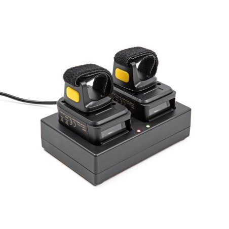 Ringbarcode Scanner 1D und 2D mit 2,4 GHz oder Bluetooth (2 Stück) Ladestation