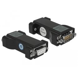 Konverter 1 x Seriell RS-232 DB9 Buchse zu 1 x Seriell TTL / CMOS 5 V DB9 Stecker mit ESD Schutz 3 kV und erweitertem