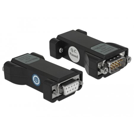 DeLOCK 87687 changeur de genre de câble TTL / CMOS RS-232 Noir