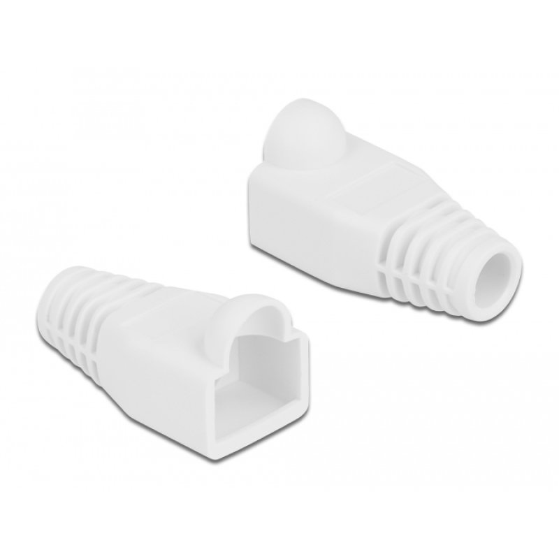 Knickschutztülle für RJ45 Stecker weiß 20 Stück