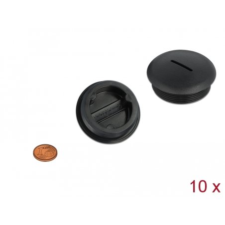 DeLOCK Sealing Plug M40 x 1.5 black 10 pieces