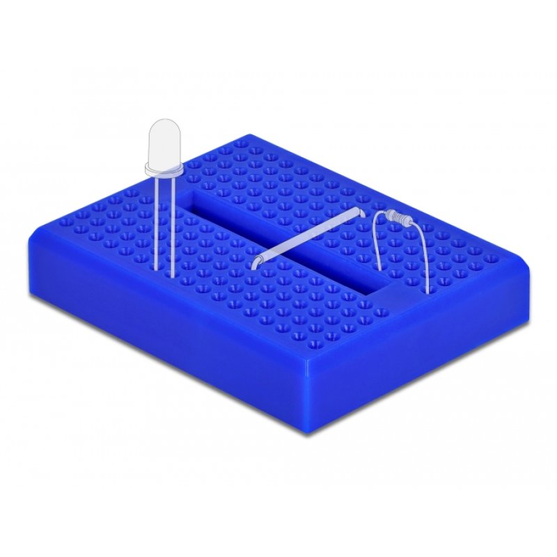 DeLOCK Experimental Mini Breadboard 170 contacts blue