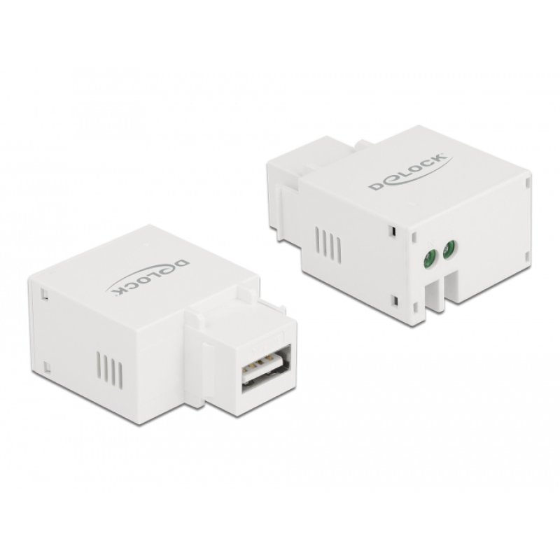 Keystone Modul mit USB Typ-A Ladebuchse 2,1 A weiß