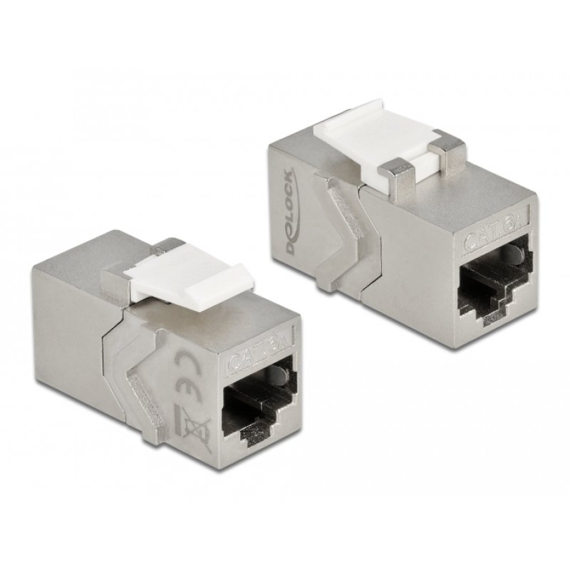 DeLOCK Keystone Module RJ45 jack to RJ45 jack Cat.6A