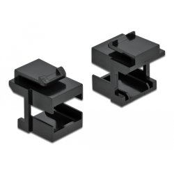 Keystone Abdeckung schwarz für LWL Kupplungen 10 Stück