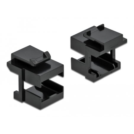 DeLOCK Capot Keystone noir pour 10 coupleurs de fibre