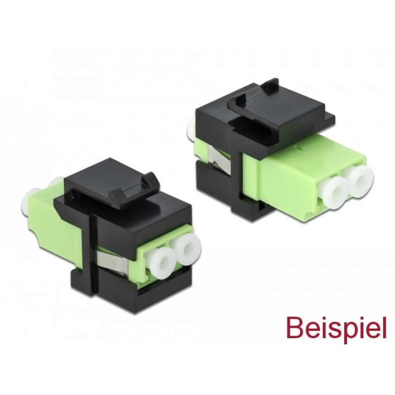 DeLOCK Keystone cover black for fibre couplers 10 pieces