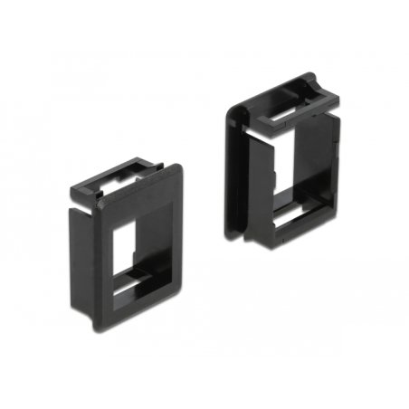 DeLOCK Support Keystone pour boîtiers 4 pièces noir