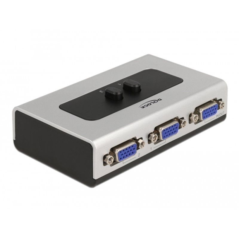DeLOCK Switch VGA 2 port manual bidirectional