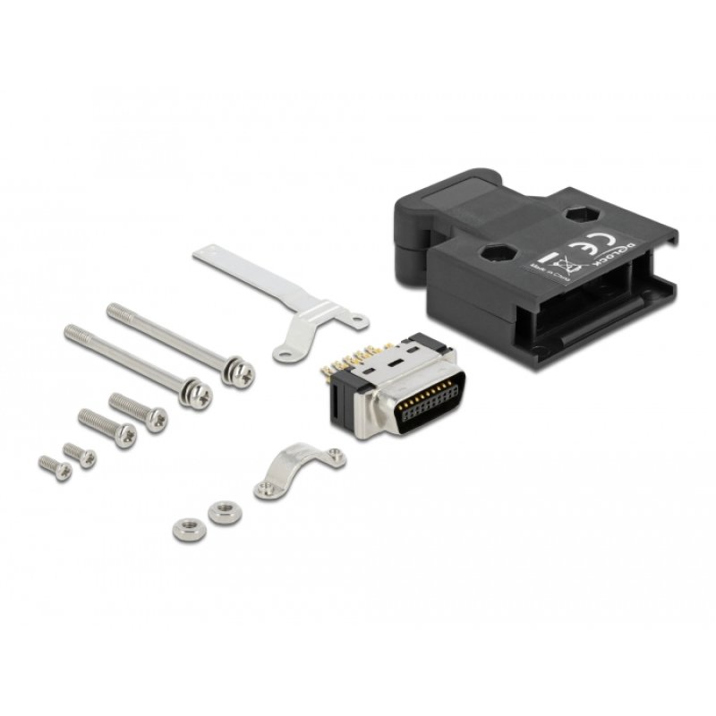 MDR Stecker 20 Pin Lötanschluss mit Gehäuse