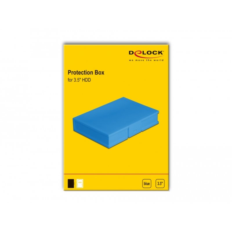 DeLOCK Protection Box for 3.5″ HDD blue