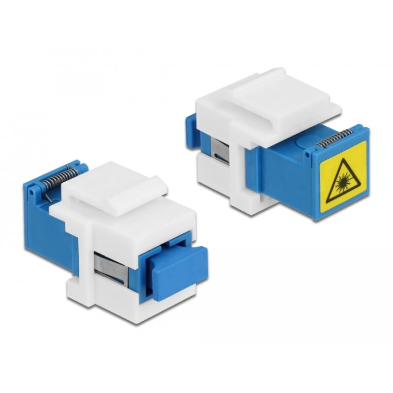 DeLOCK Module Keystone SC Simplex femelle à SC Simplex femelle avec volet interne de protection laser