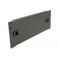 DeLOCK Capot de fermeture d’armoire de réseau 10″ sans outil, 2 unité, noir