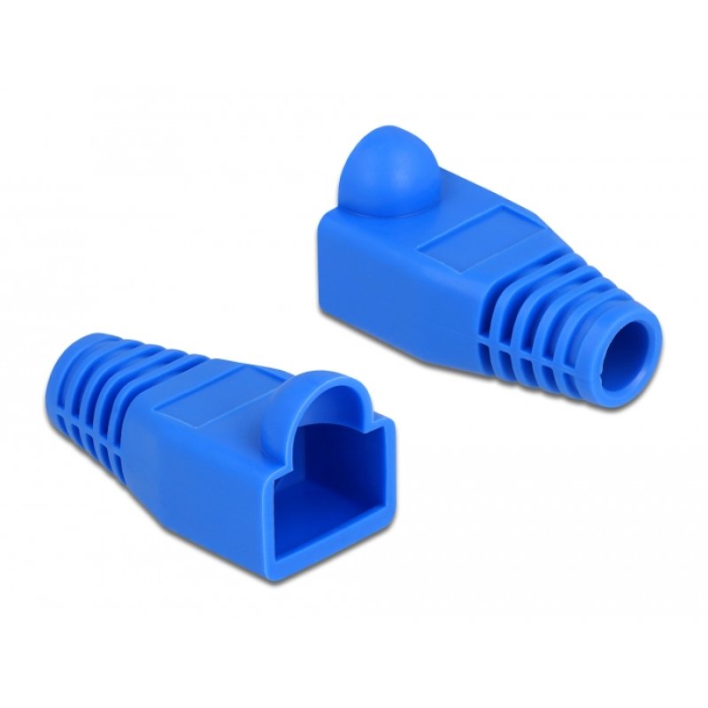 Knickschutztülle für RJ45 Stecker blau 20 Stück