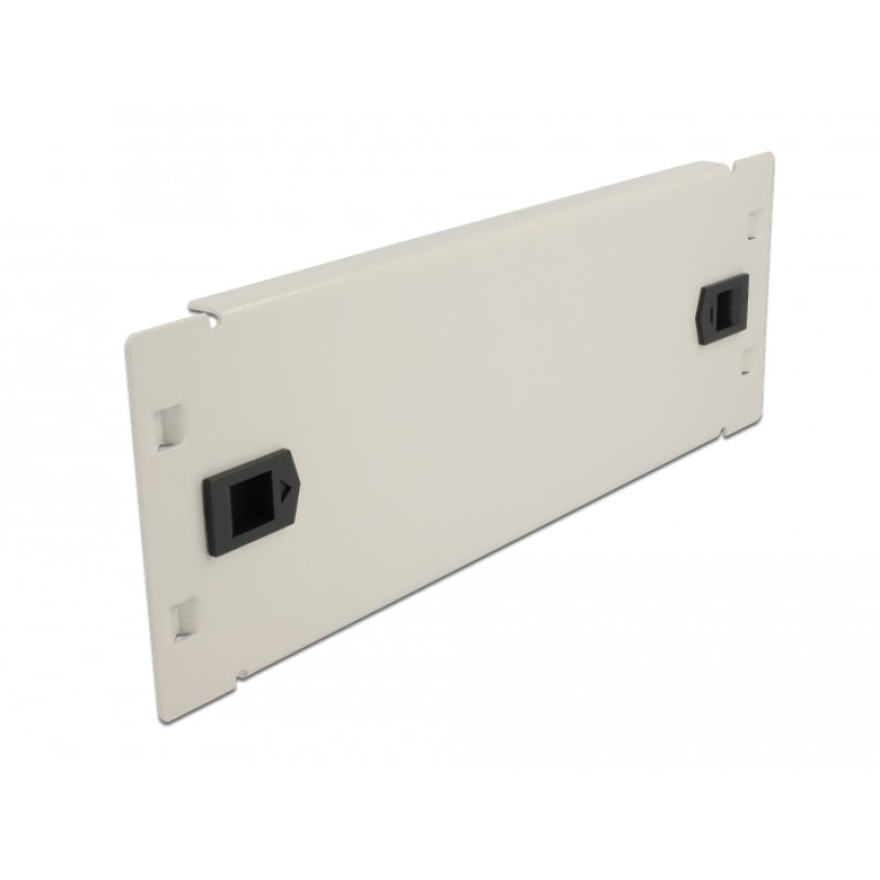 DeLOCK 10″ Network Cabinet Blind Cover tool free 2U grey
