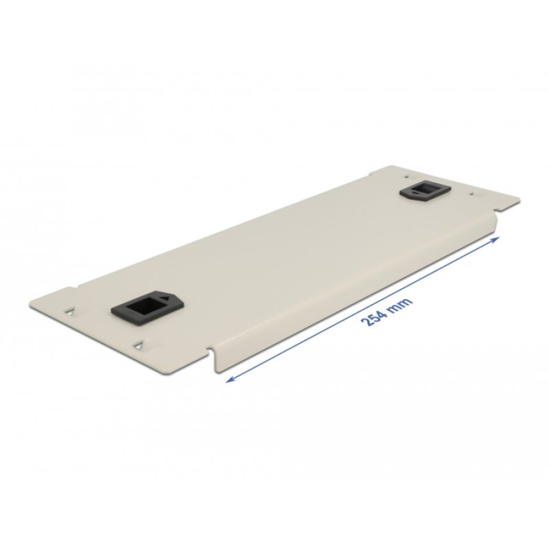 DeLOCK 10″ Network Cabinet Blind Cover tool free 2U grey