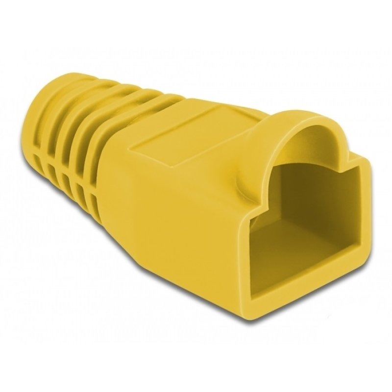 Knickschutztülle für RJ45 Stecker gelb 20 Stück