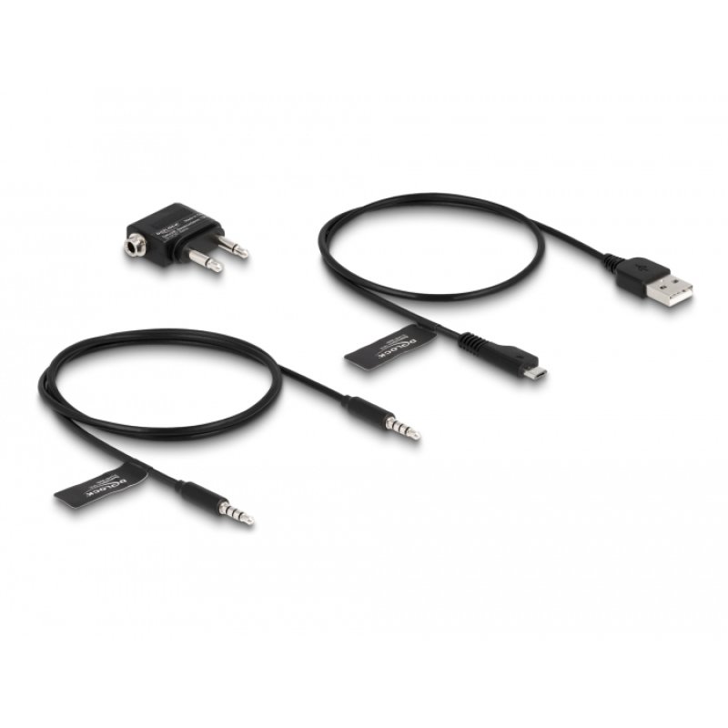 DeLOCK Bluetooth 5.0 Headphones Over-Ear foldable with integrated Microphone and intense Bass, up to 20 hours playback