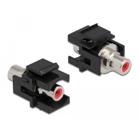 DeLOCK Keystone Module RCA female RCA female red / black