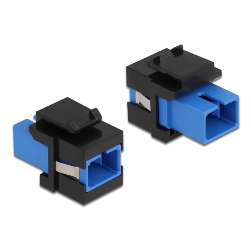 DeLOCK Keystone Module SC Simplex female to SC Simplex female blue / black