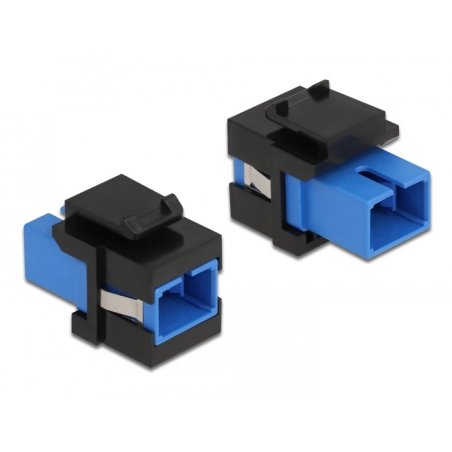 DeLOCK Module Keystone SC Simplex femelle à SC Simplex femelle bleu / noir