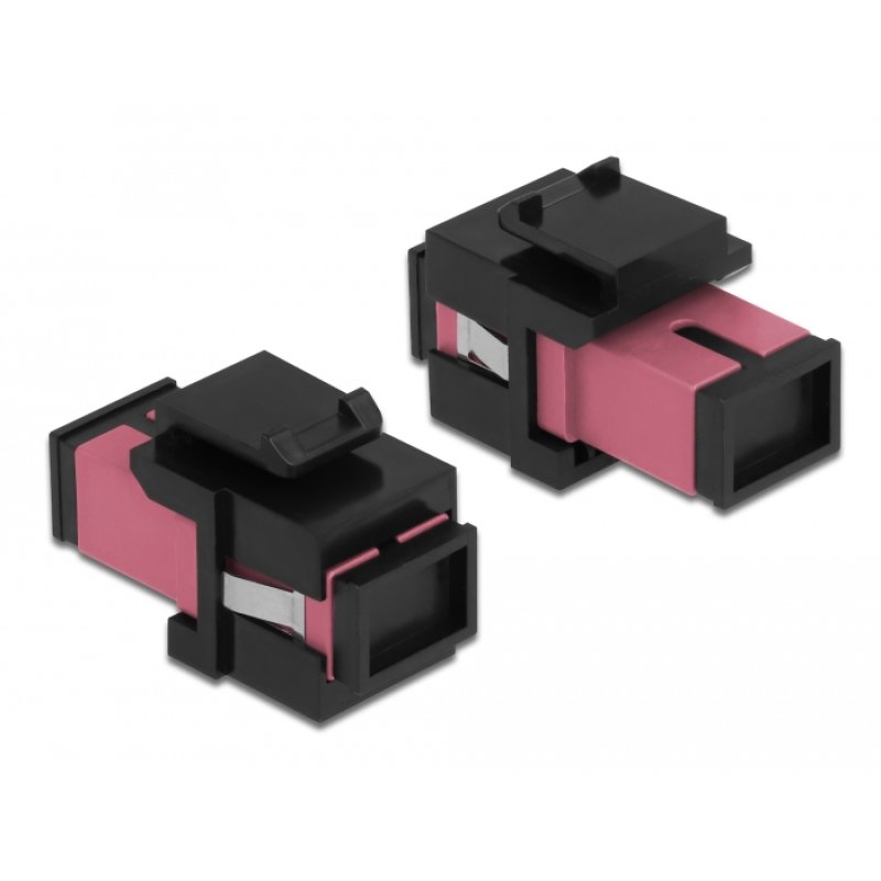 DeLOCK Module Keystone SC Simplex femelle à SC Simplex femelle violet / noir