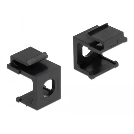 DeLOCK Keystone cover black with 8.0 mm hole 4 pieces