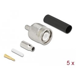DeLOCK TNC mâle à sertir RG-174 / RG-316 avec manchon rétractable correspondant
