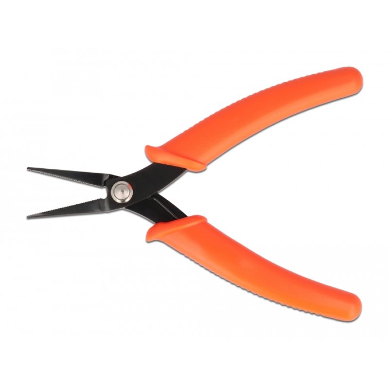 DeLOCK Pince à long bec, orange, 14,2 cm