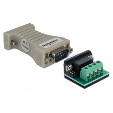 Konverter 1 x Seriell RS-232 DB9 zu 1 x Seriell RS-485 mit ESD Schutz 15 kV Überspannungsschutz 600 W