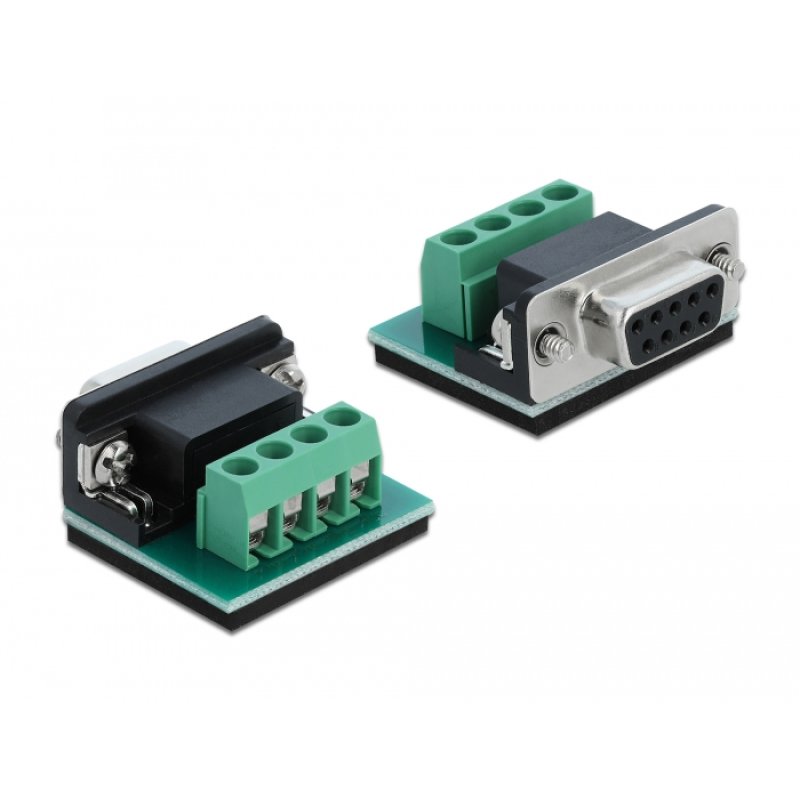 DeLOCK Convertisseur 1 x Serial RS-232 DB9 à 1 x Serial RS-485 avec protection ESD 15 kV de surintensité 600 W