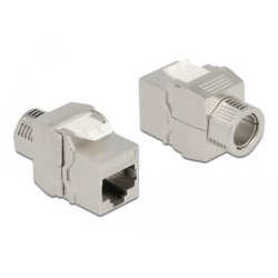 Keystone Modul RJ45 Buchse zu LSA Cat.6A werkzeugfrei geschirmt