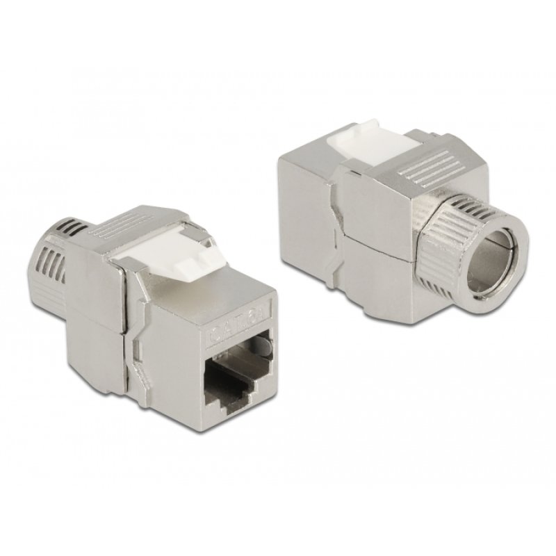 Keystone Modul RJ45 Buchse zu LSA Cat.6A werkzeugfrei geschirmt