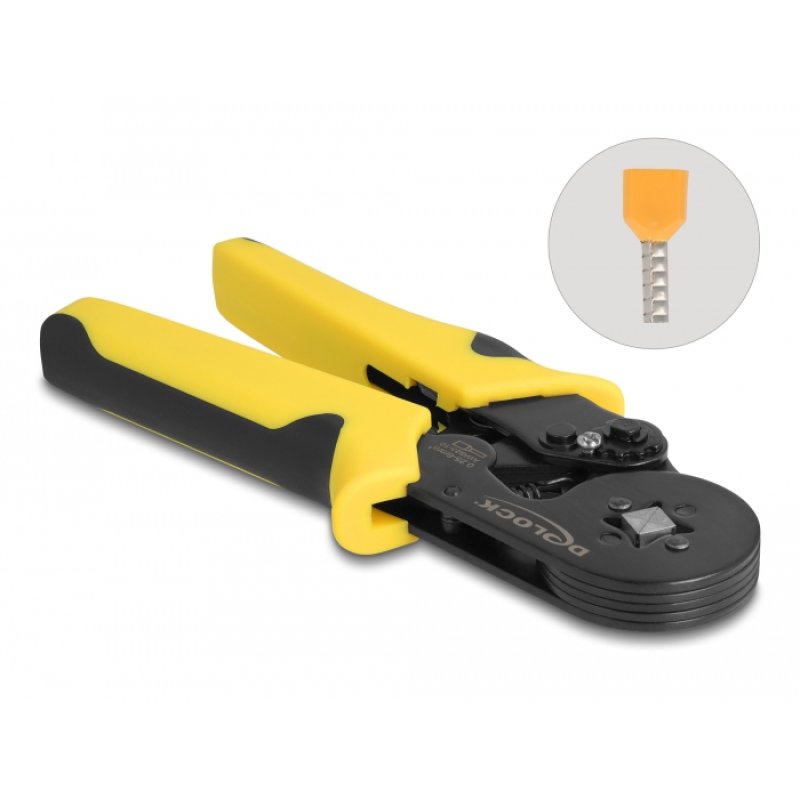 DeLOCK Tool for crimping wire end ferrules self-adjusting – square
