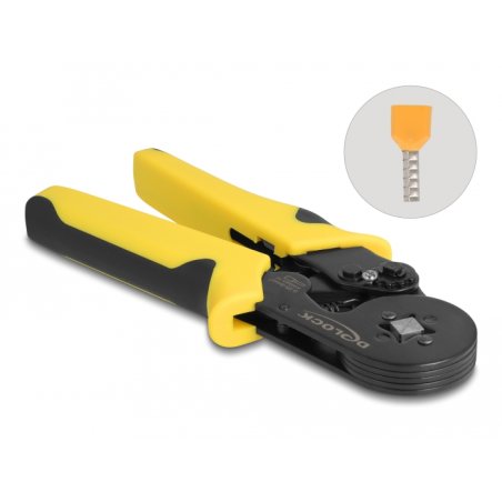 DeLOCK Outil pour sertir fils et férules, autoréglable – carré