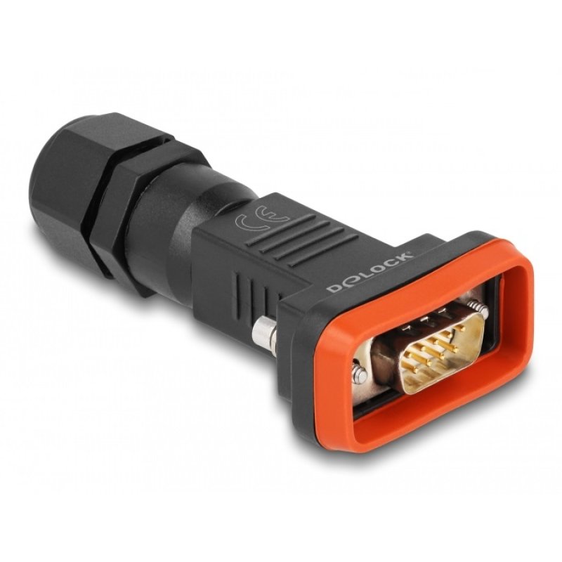 D-Sub 9 Pin Stecker mit Gehäuse IP67 wasserfest
