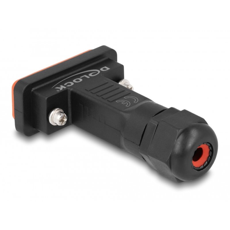 D-Sub HD 26 Pin Stecker mit Gehäuse IP67 wasserfest